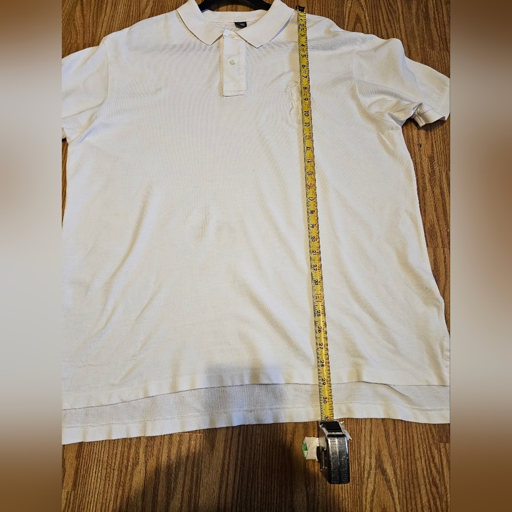 Polo Ralph Lauren White Men’s Polo ShirtEmbroidered Logo & Number 3 Sleeve - Picture 9 of 9